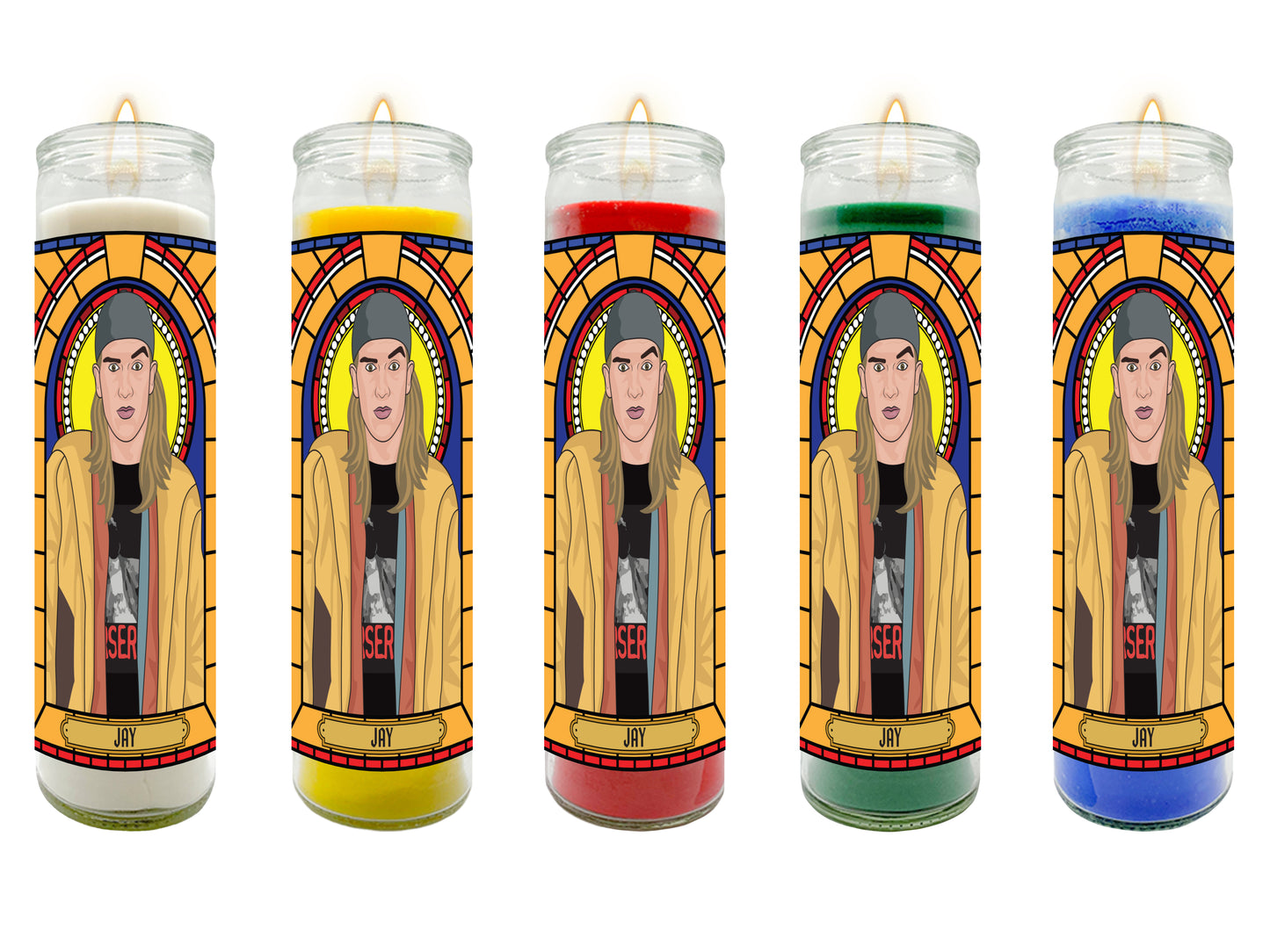 Jay and Silent Bob Illustrated Prayer Candle Series