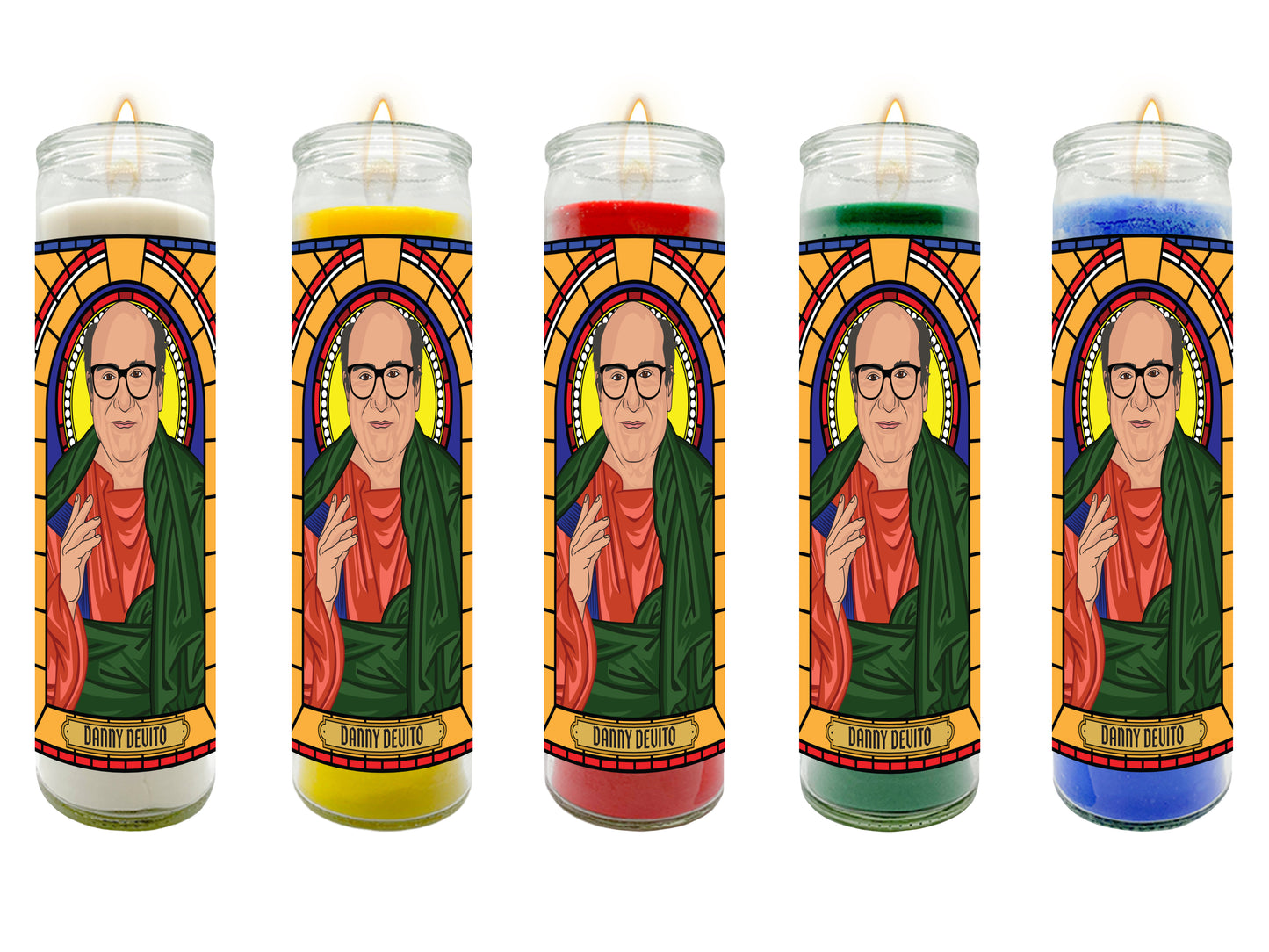 Danny DeVito Illustrated Prayer Candle