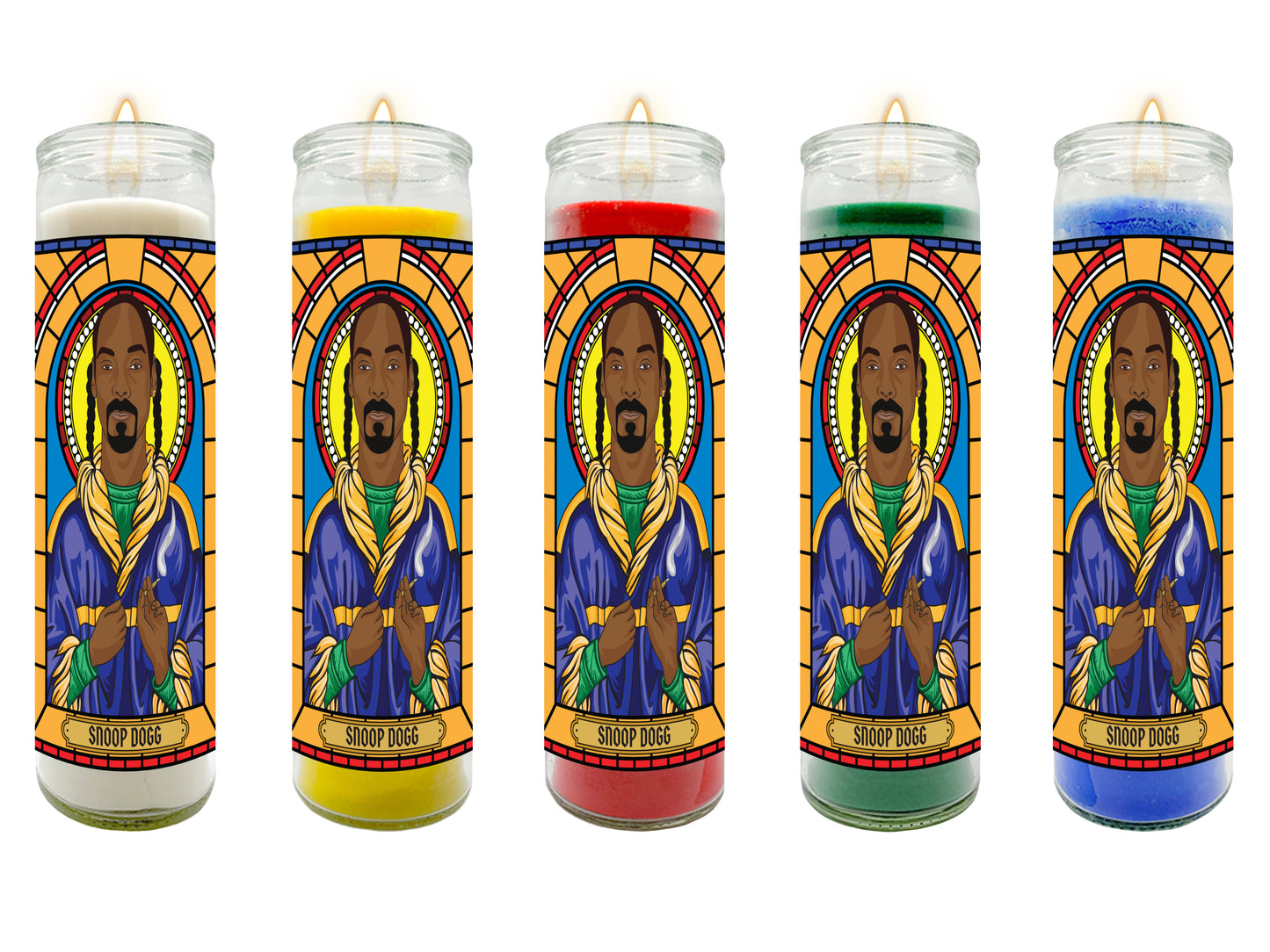 Snoop Dogg Illustrated Prayer Candle