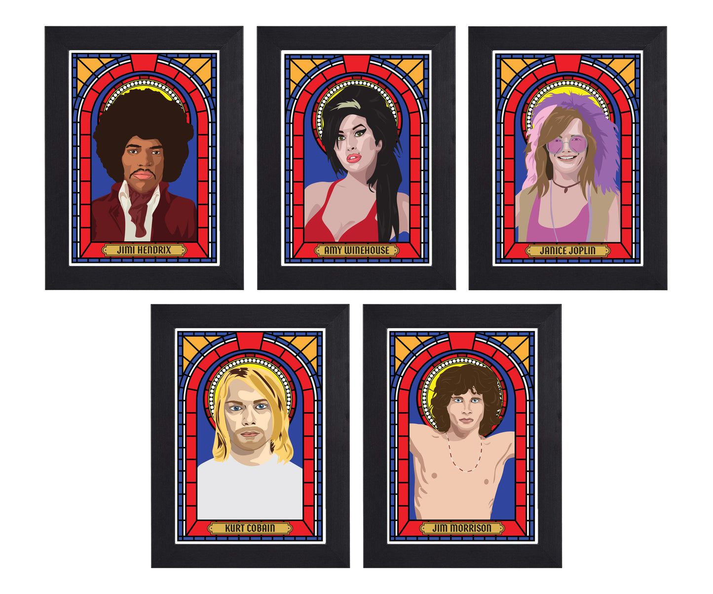27 Club Illustrated Saint Print Series