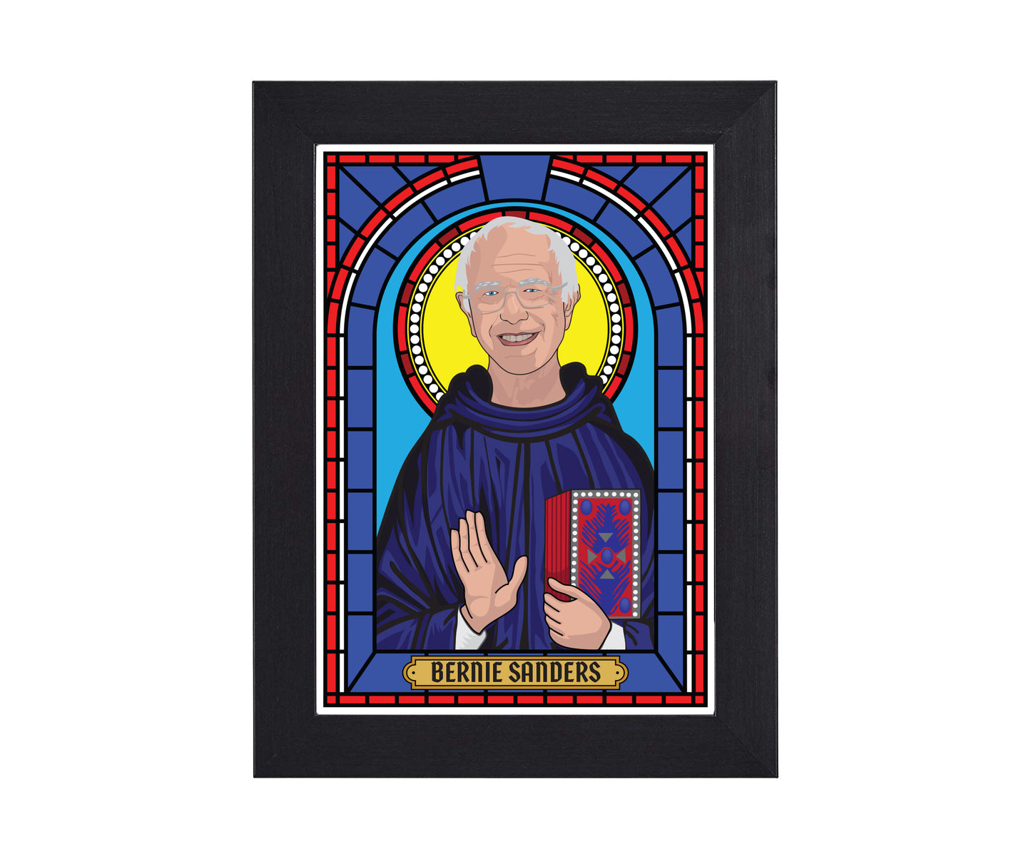 Bernie Sanders Illustrated Saint Print