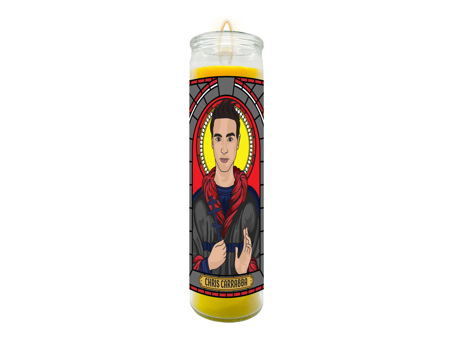 Chris Carrabba Dashboard Confessional Illustrated Prayer Candle
