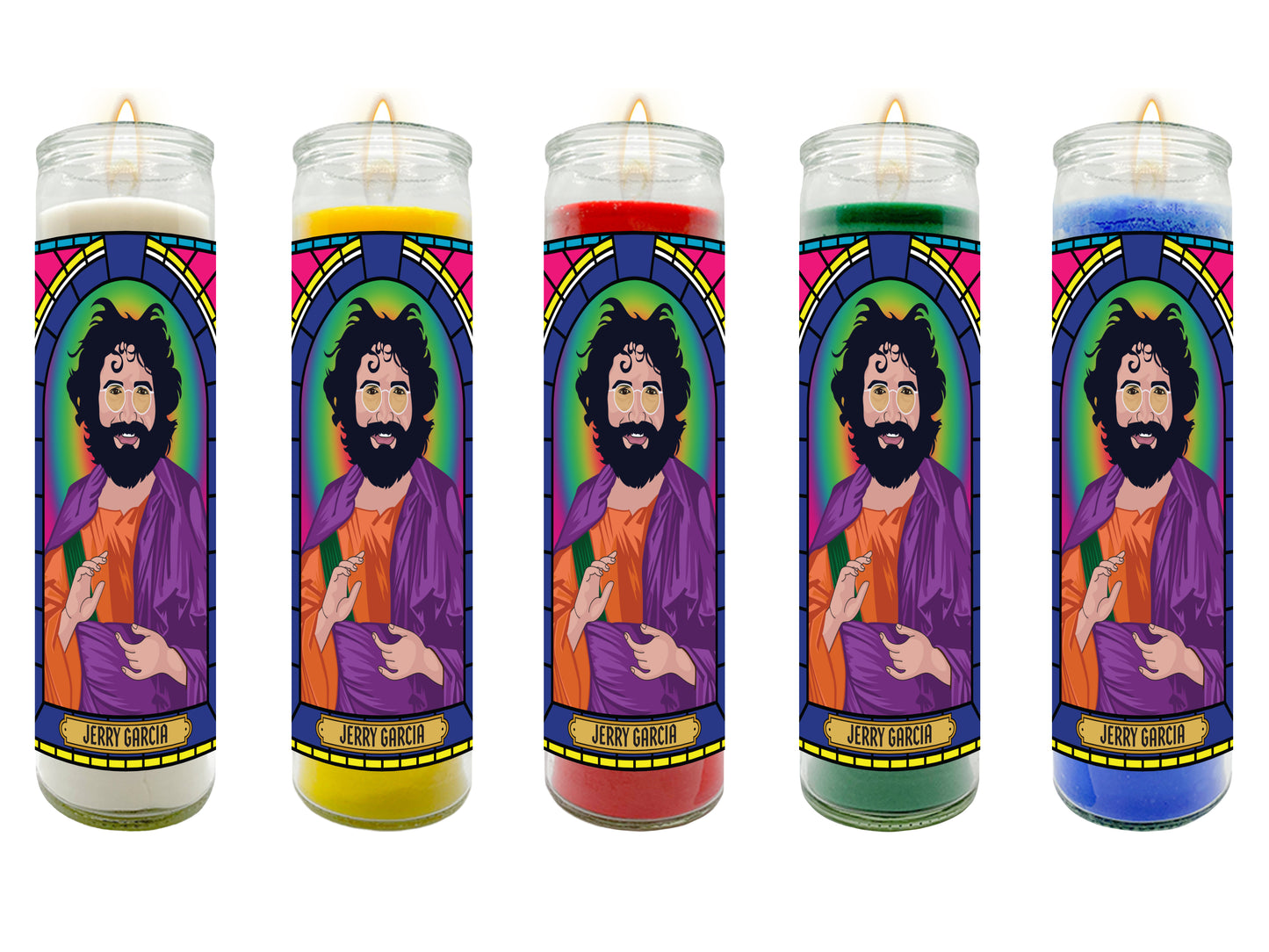 Jerry Garcia Grateful Dead Prayer Candle