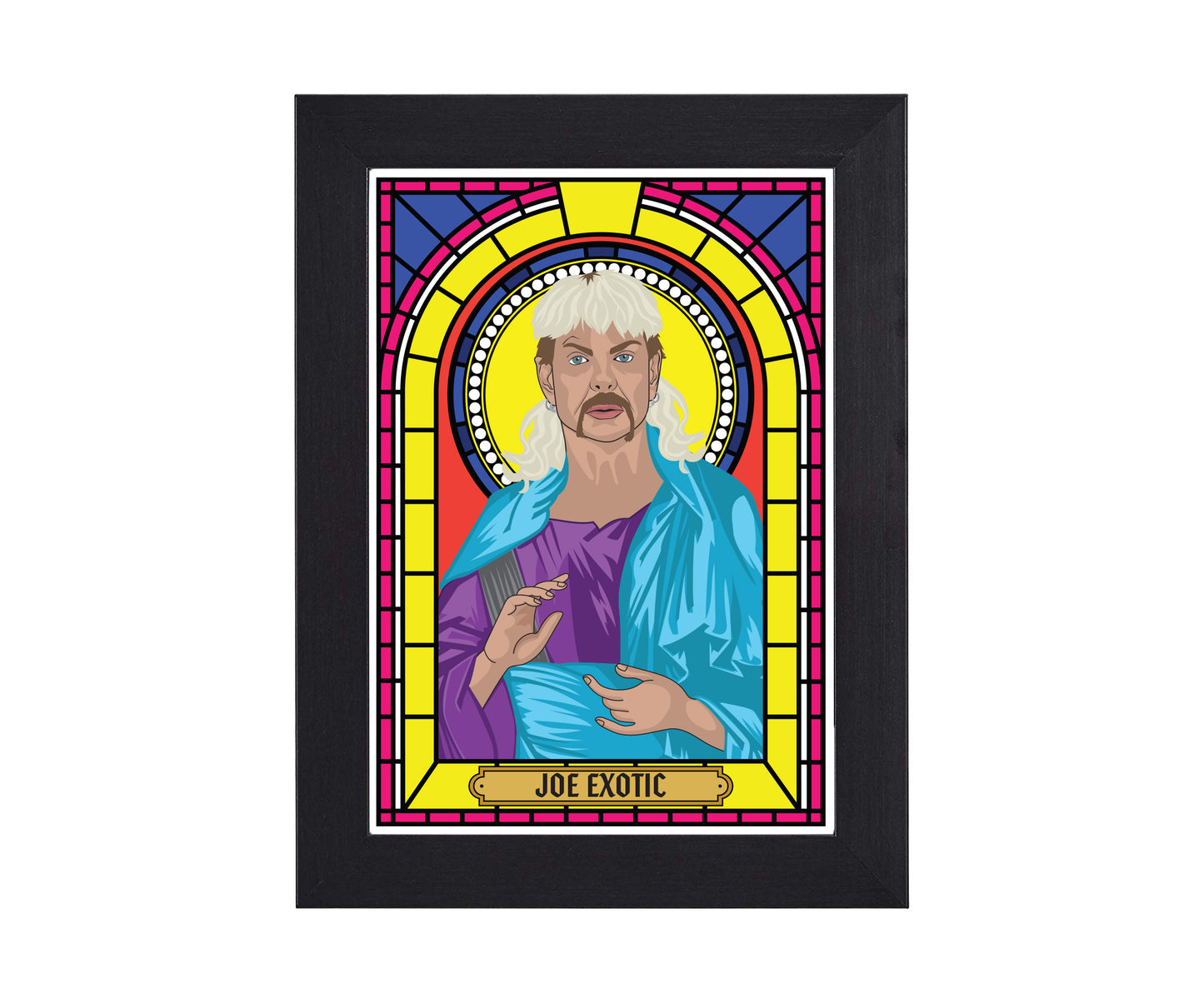 Joe Exotic Tiger King Illustrated Saint Print