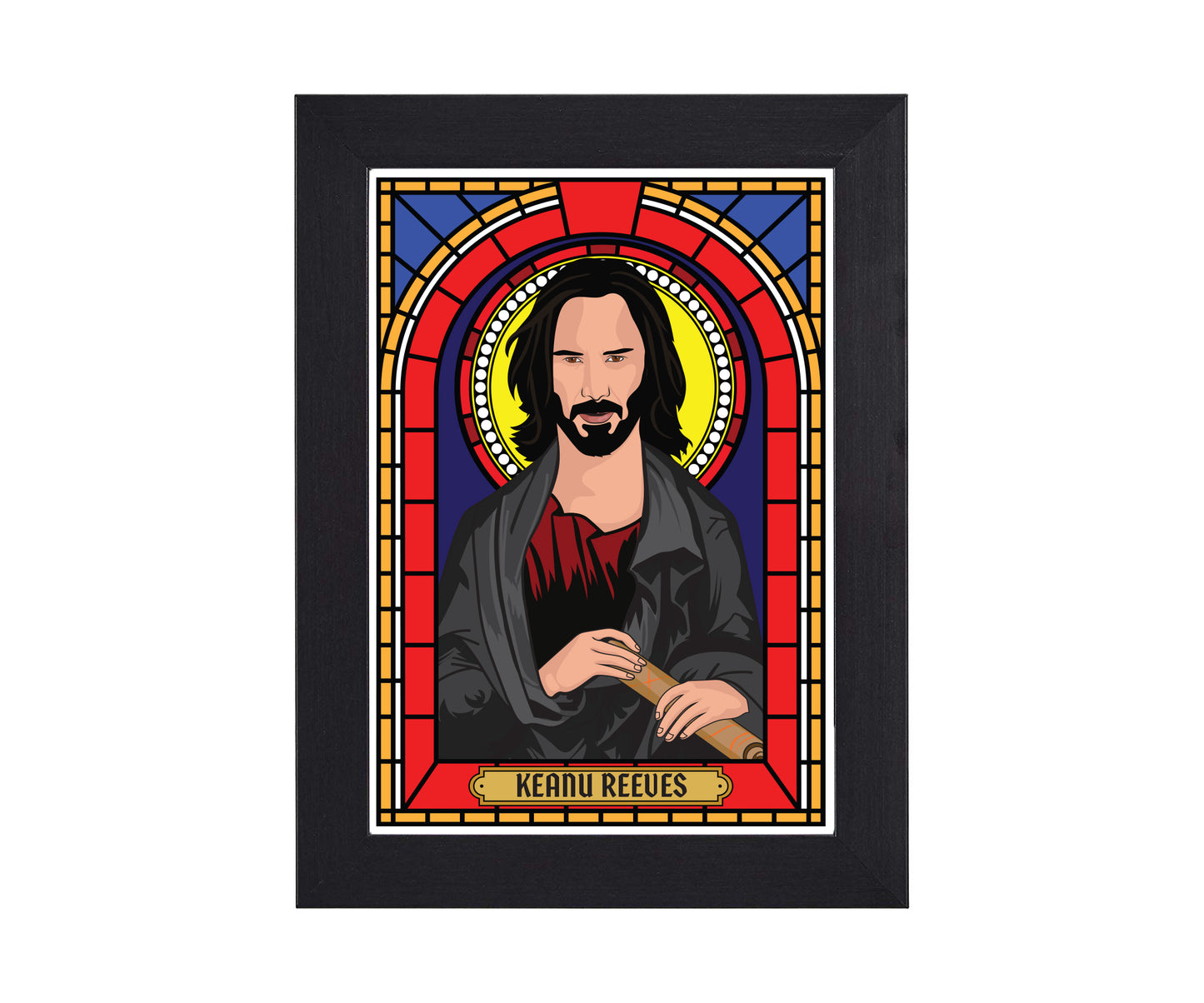 Keanu Reaves Illustrated Saint Print