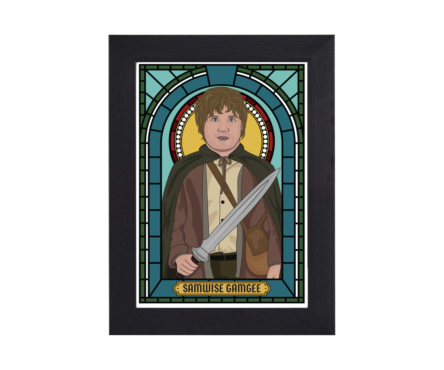 Frodo and Samwise Lord of the Rings Illustrated Saint Print Series