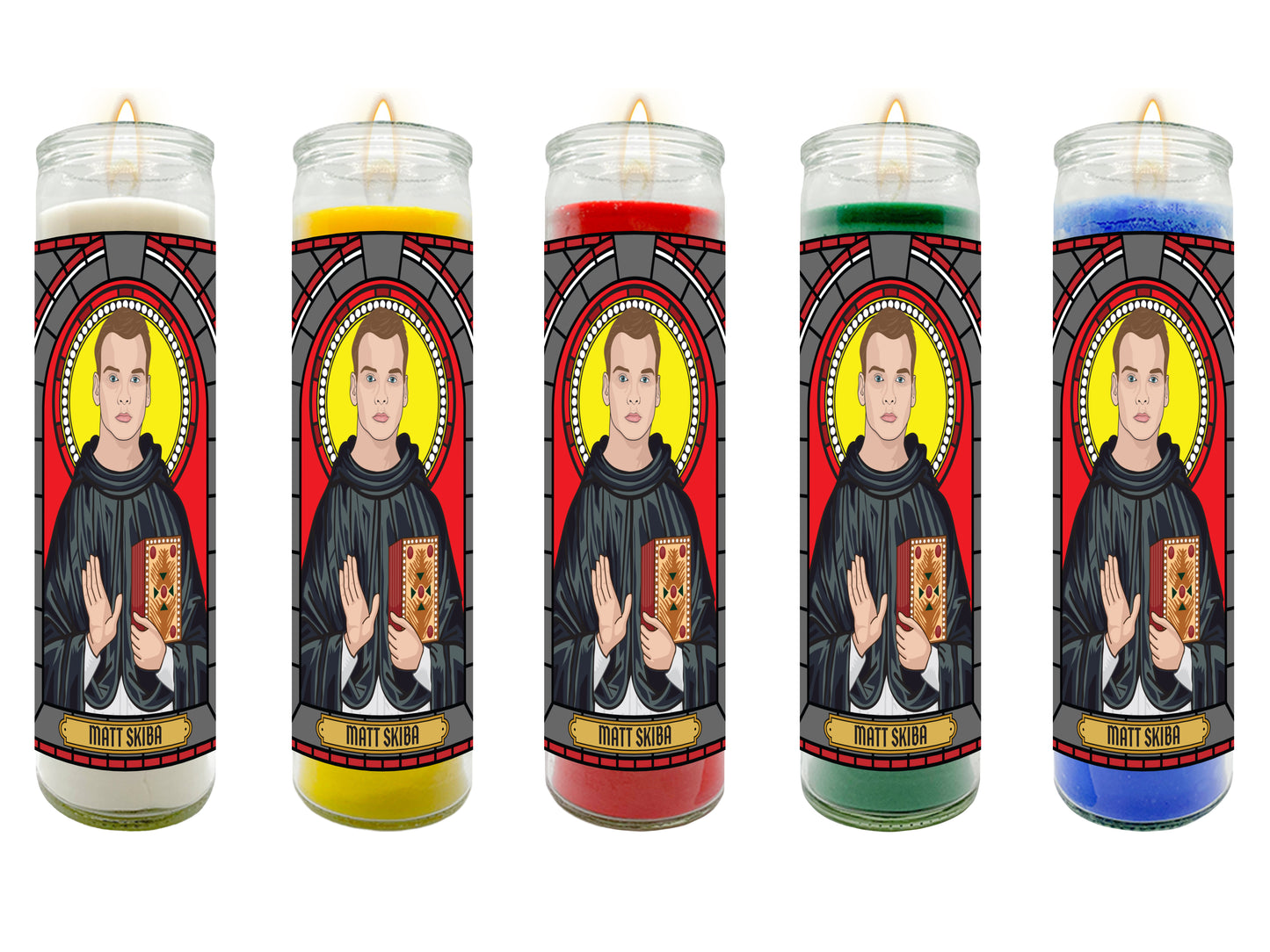 Matt Skiba Alkaline Trio Illustrated Prayer Candle