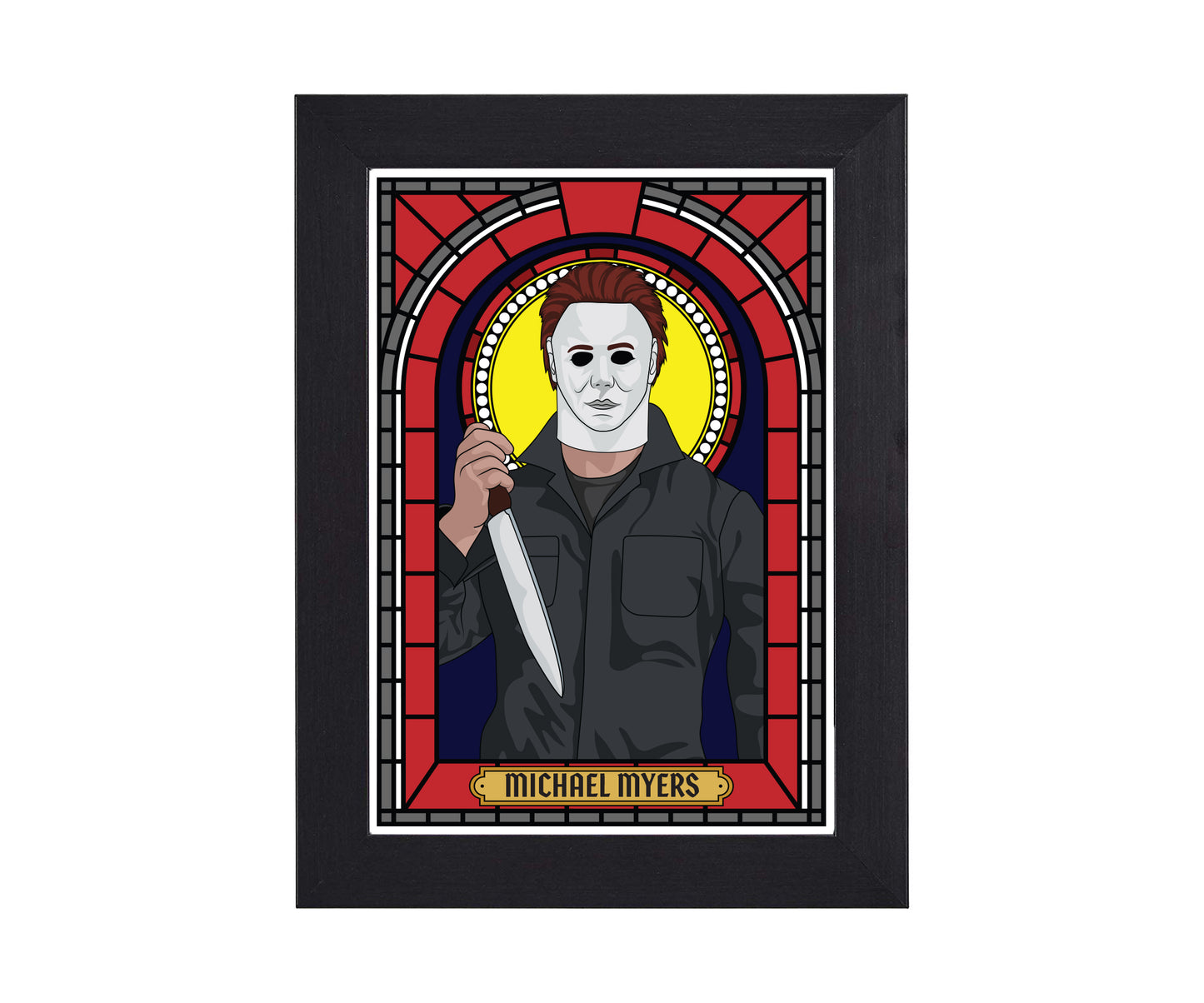 Horror Movie Villain Illustrated Saint Print Series