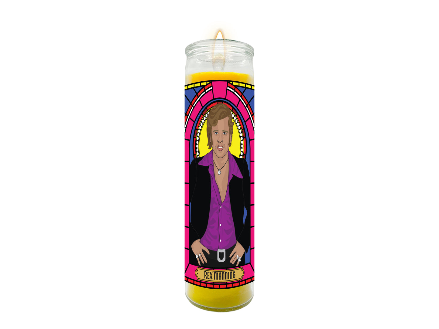 Rex Manning Empire Records Illustrated Prayer Candle
