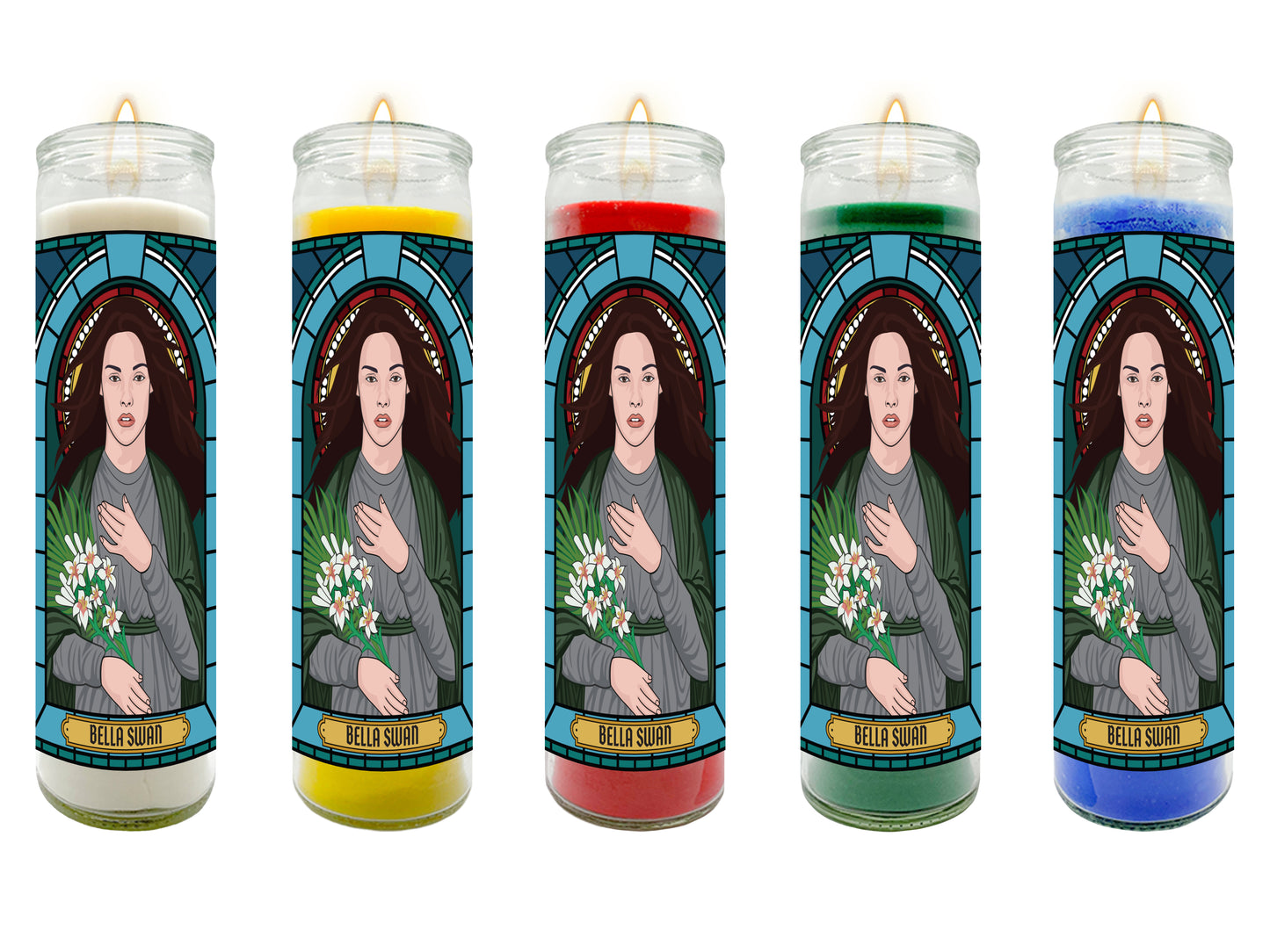 Twilight Bella Swan and Edward Cullen Illustrated Prayer Candle Series