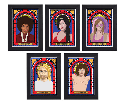 27 Club Illustrated Saint Print Series