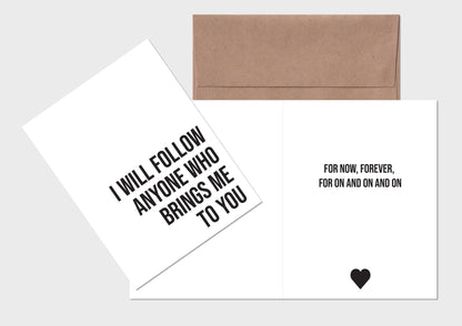 Alkaline Trio Love Love, Kiss Kiss Anti-Valentines Day Card