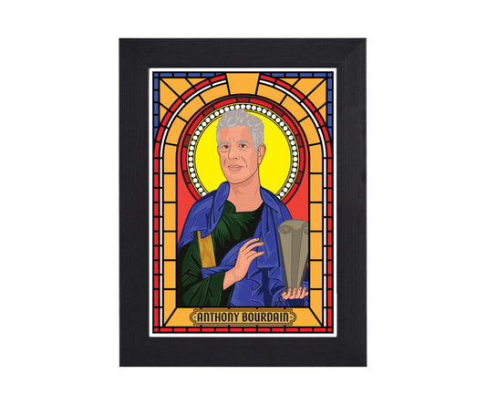 Anthony Bourdain Illustrated Saint Print