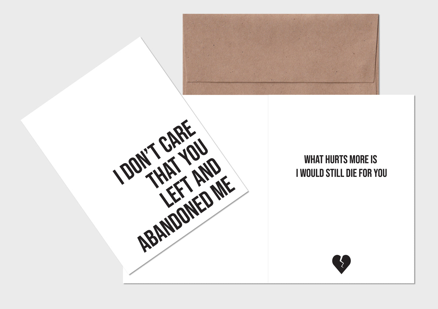 Armor For Sleep Car Underwater Anti-Valentines Day Card