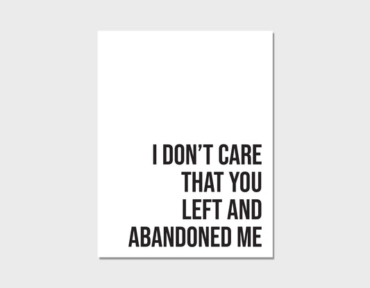Armor For Sleep Car Underwater Anti-Valentines Day Card