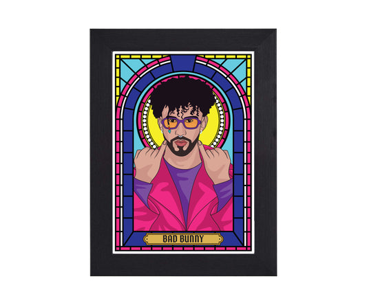 Bad Bunny Illustrated Saint Print