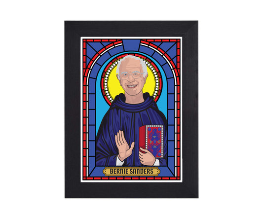 Bernie Sanders Illustrated Saint Print