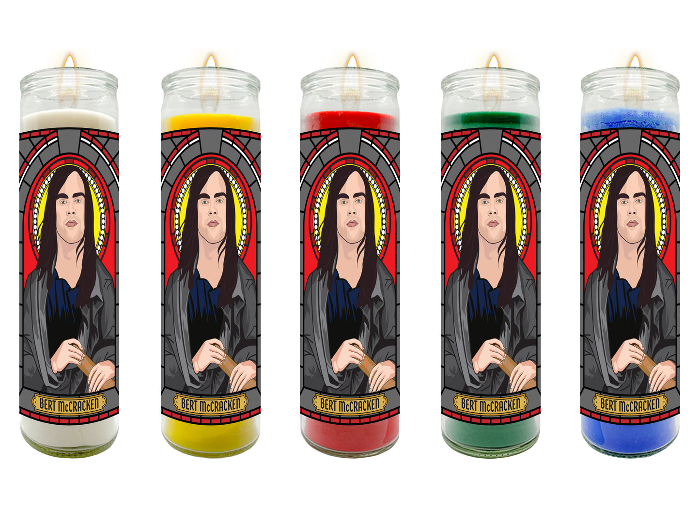 Bert McCracken The Used Illustrated Prayer Candle