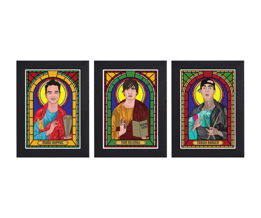 Blink 182 Illustrated Saint Print Set