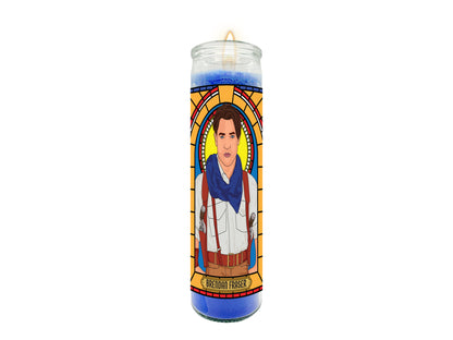 Brendan Fraser The Mummy Rick O'Connell Illustrated Prayer Candle
