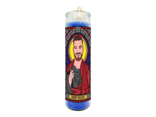 Buddy Nielsen Senses Fail Illustrated Prayer Candle