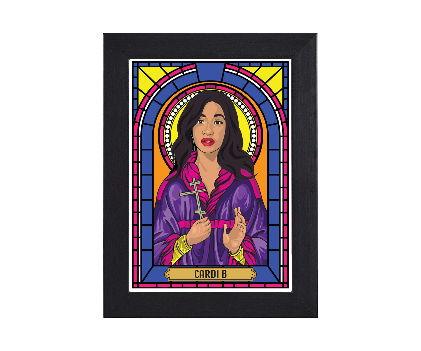 Cardi B Illustrated Saint Print