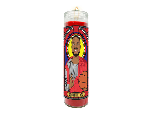 Damian Lillard Illustrated Prayer Candle