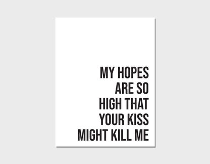 Dashboard Confessional Hands Down Valentines Day Card