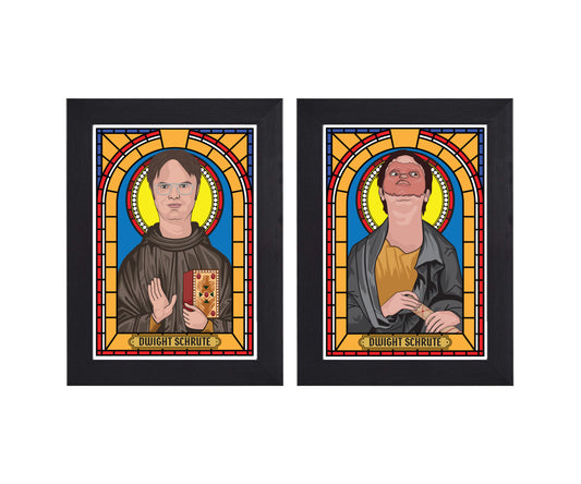 Dwight Schrute Illustrated Saint Print Series