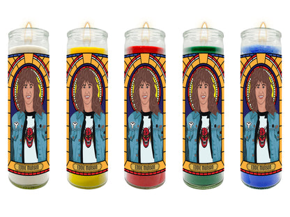 Eddie Munson Hellfire Club Stranger Things Illustrated Prayer Candle