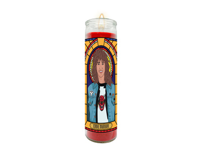 Eddie Munson Hellfire Club Stranger Things Illustrated Prayer Candle