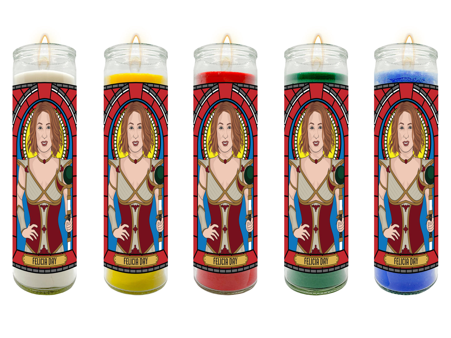 Felicia Day Codex The Guild Illustrated Prayer Candle