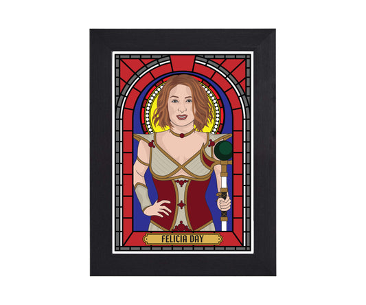 Felicia Day Codex The Guild Illustrated Saint Print