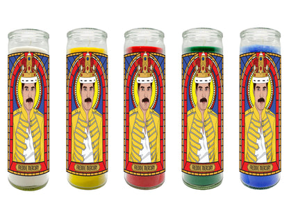 Freddie Mercury Illustrated Prayer Candle