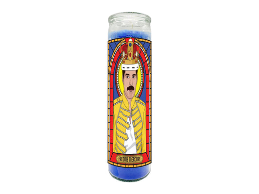 Freddie Mercury Illustrated Prayer Candle