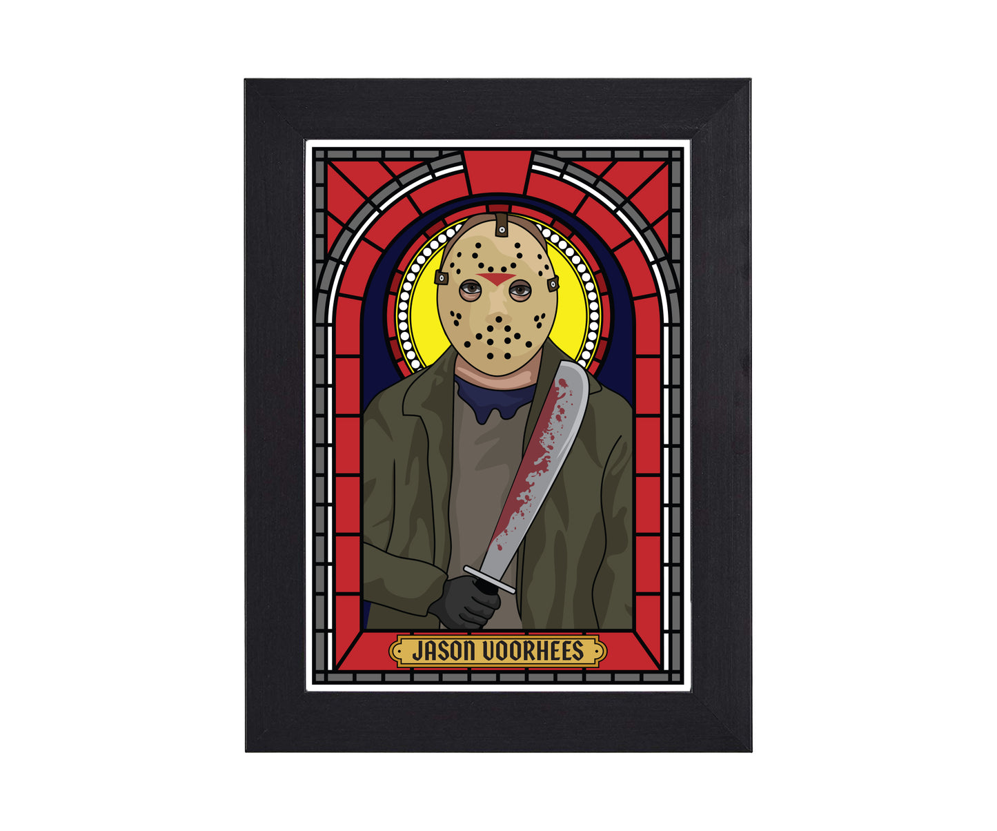 Horror Movie Villain Illustrated Saint Print Series