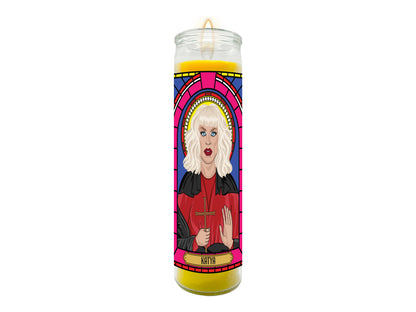 Katya Zamolodchikova Illustrated Prayer Candle