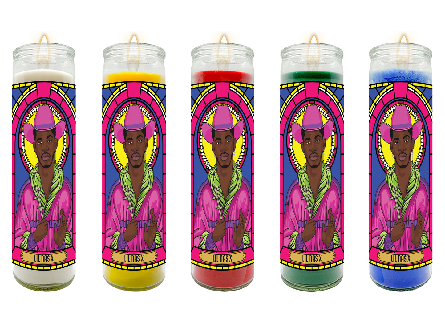 Lil Nas X Illustrated  Prayer Candle