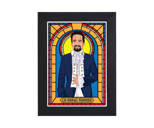 Lin Manuel Miranda Illustrated Saint Print