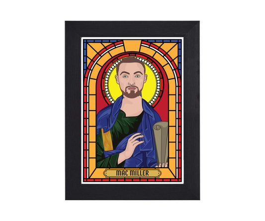 Mac Miller Illustrated Saint Print