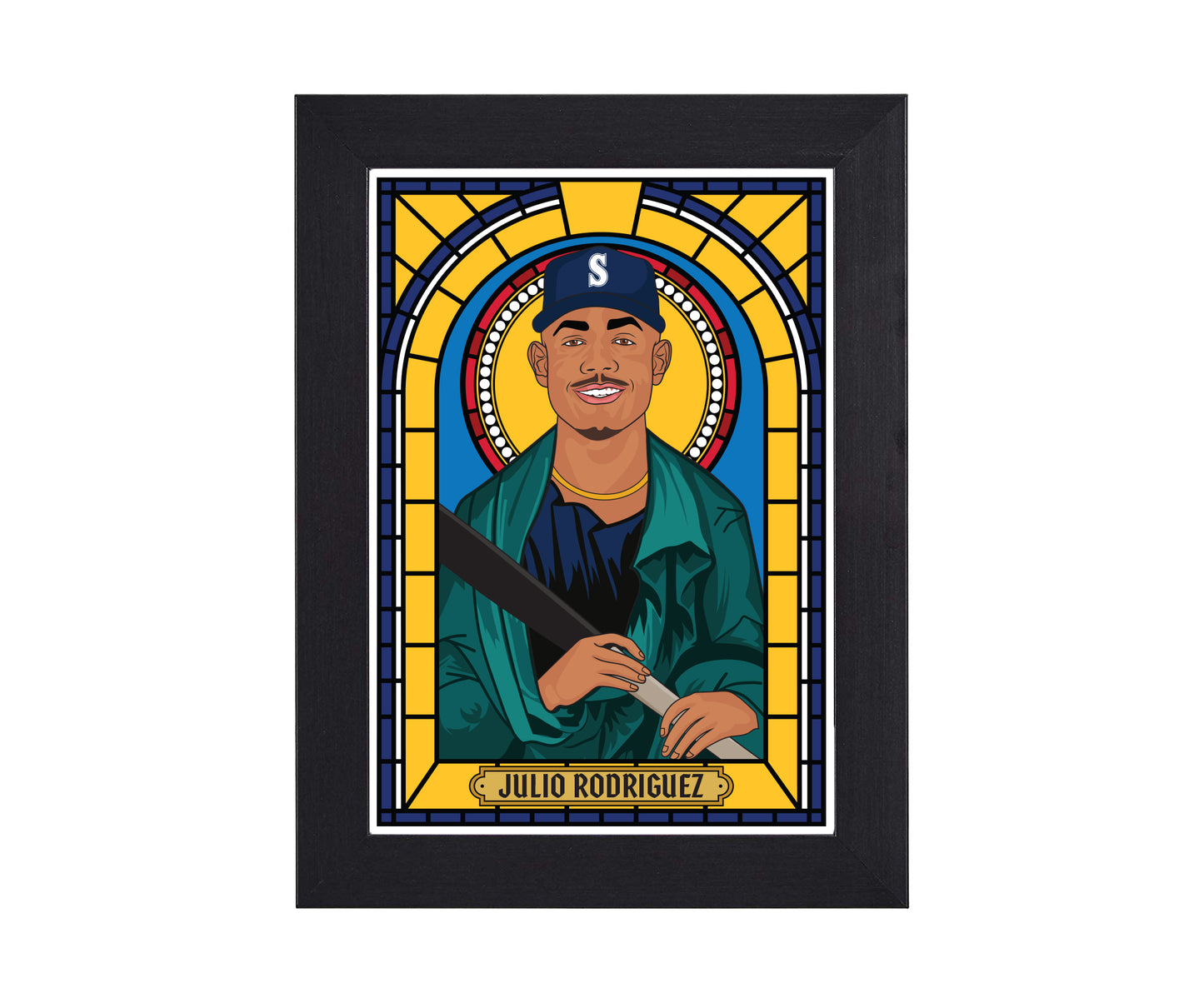 Seattle Mariners Illustrated Saint Print Series