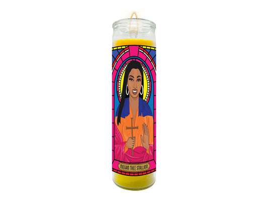 Megan Thee Stallion Illustrated Prayer Candle