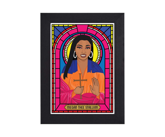Megan Thee Stallion Illustrated Saint Print