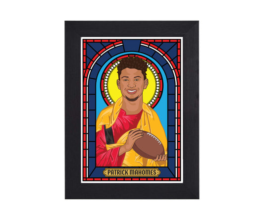 Patrick Mahomes Illustrated Saint Print