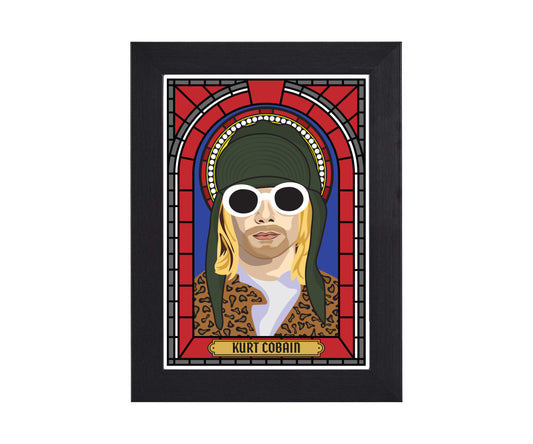 Kurt Cobain Illustrated Saint Print