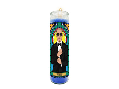 Pitbull Illustrated Prayer Candle