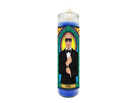 Pitbull Illustrated Prayer Candle