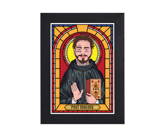 Post Malone Illustrated Saint Print