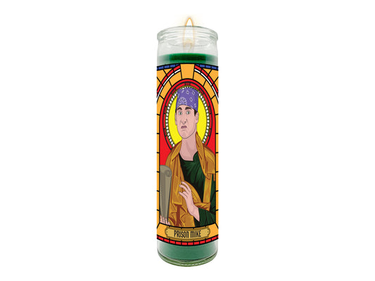 Prison Mike Illustrated Prayer Candle