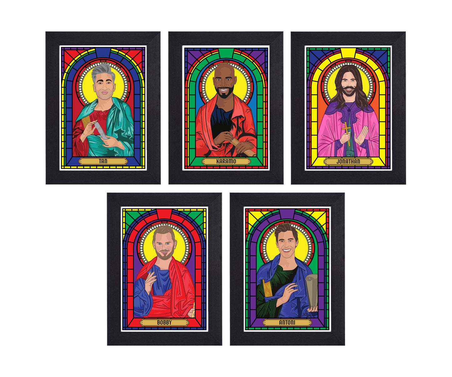 Queer Eye Illustrated  Saint Print Set